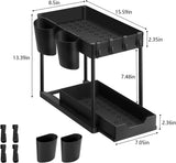 under sink organizer,under the sink pull out drawer,2 tier shelf,2-tier under sink organizer,under the bathroom sink organizer