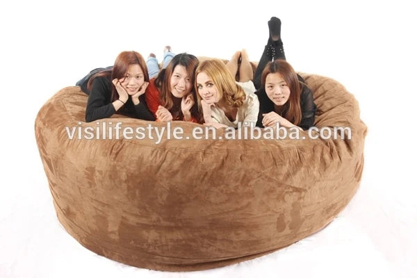 <img src="your-image-source.jpg" alt="A large, comfortable bean bag bed designed for adults, showcasing its giant size and cozy appearance. The image highlights various options for affordable bean bag beds, emphasizing their versatility and appeal for relaxation and lounging." />
